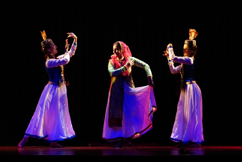 Radhika Singh with kazakhstan Dancers
